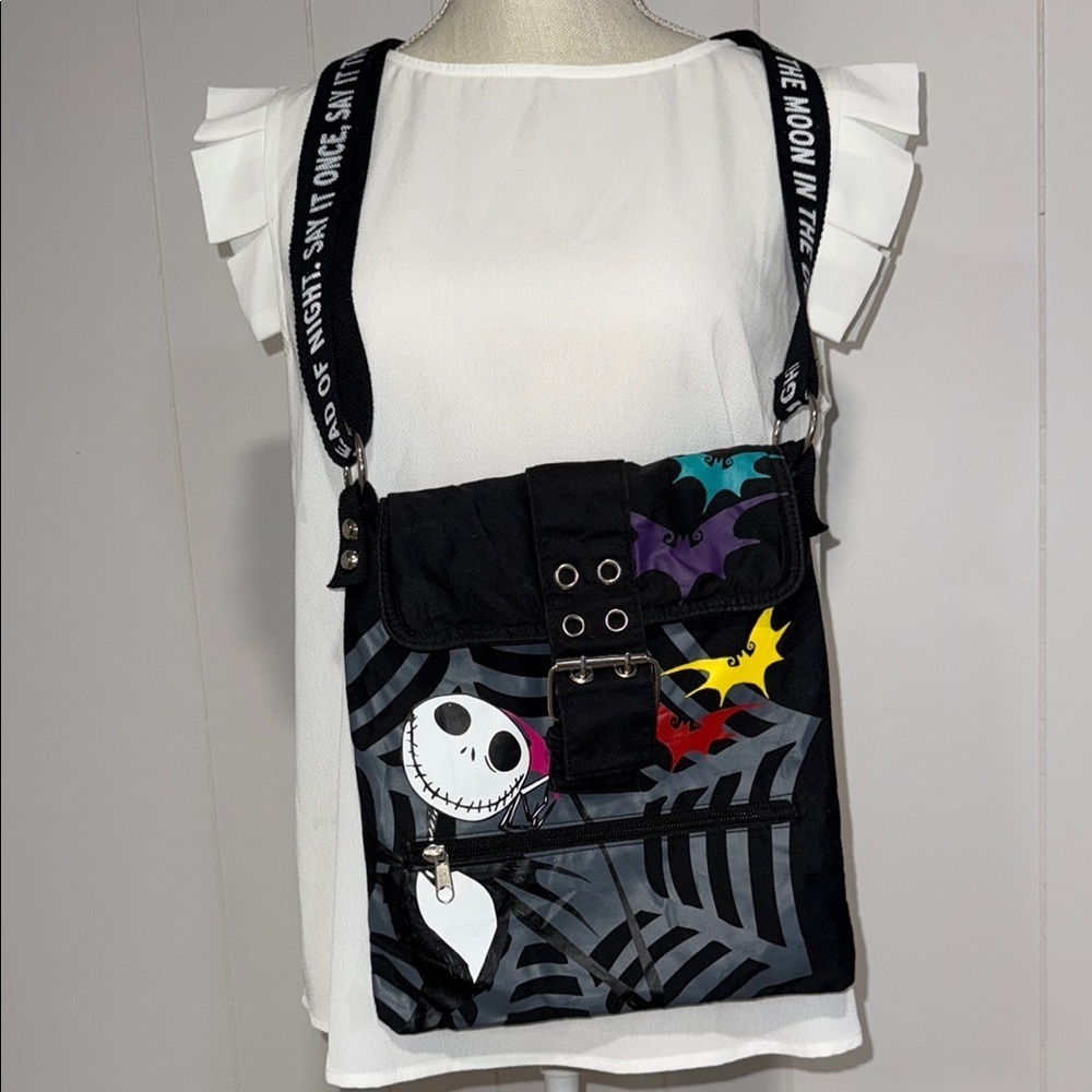 Disney Black and Multicolor Crossbody Bag with Character Design